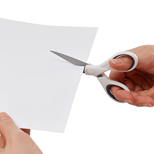 Westcott Titanium Micro-Tip Crafting Scissors, White/Gray