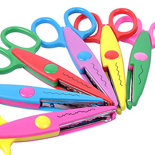 6 Pack Zig Zag Decorative Craft Scissors