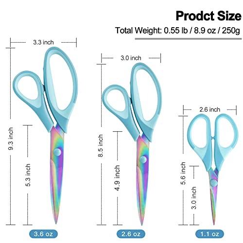 All-Purpose Titanium Blades Scissors, Soft Grip Handle