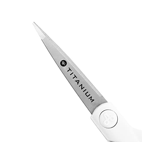 Westcott Titanium Micro-Tip Crafting Scissors, White/Gray