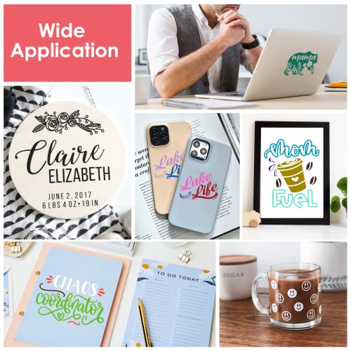 HTVRONT Permanent Vinyl - 100 Pack, 12"x12