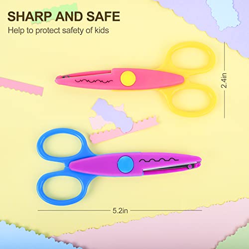 6 Pack Zig Zag Decorative Craft Scissors