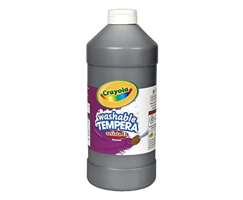 Crayola Black Tempera Paint for Kids, 32oz