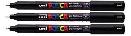 Posca Black Paint Marker Pens for Any Surface