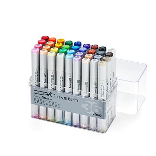 Copic Sketch 36 Color Set - Multicolor Illustration