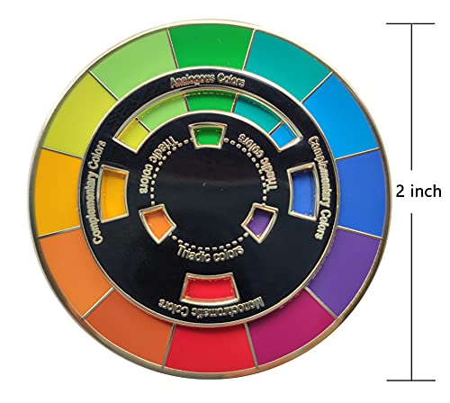 Color Wheel Enamel Pin: Move and Spin Gracefully