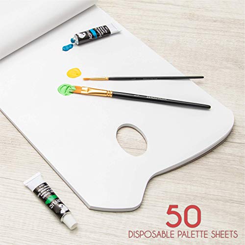 Zenacolor Paper Palette - 50 Sheets - Paint Mixing Palette