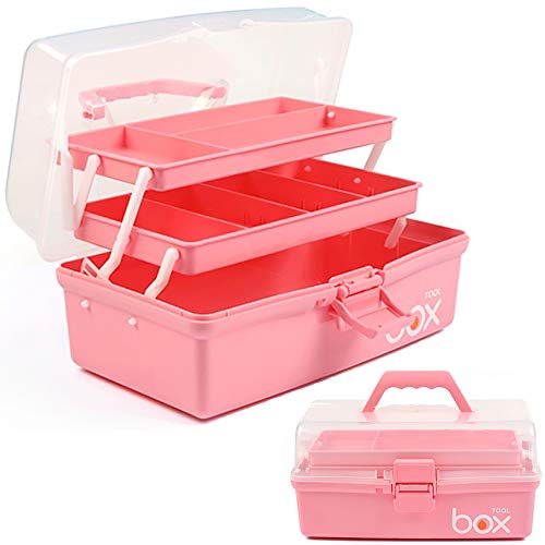 TERGOO 12in Multipurpose Storage Box with 2 Trays