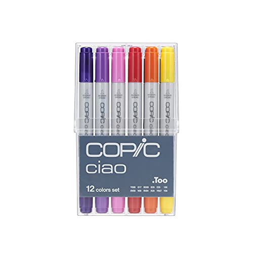 Copic Ciao Marker Set, Basic 12pc