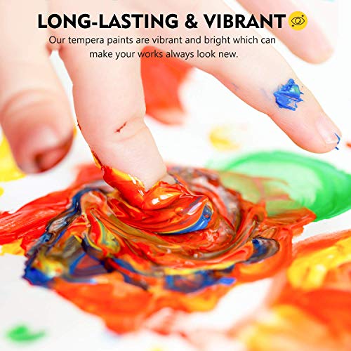 30 Colors of Washable Tempera Paint for Kids