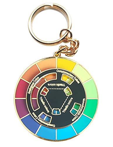 Color Wheel Enamel Brooch - Art Pin