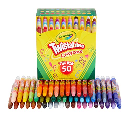Crayola Twistable Crayons - 50 Ct, Kids Art Gifts