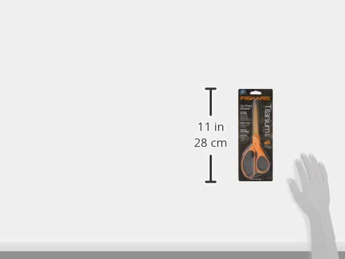 Fiskars SoftGrip Titanium Scissors - 8" Artistic Orange