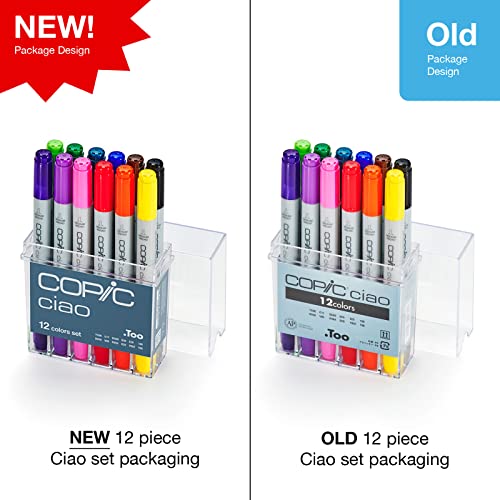 Copic Ciao Marker Set, Basic 12pc