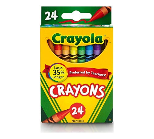 Crayola 24 Crayons - Non-Toxic Colorful School Supplies