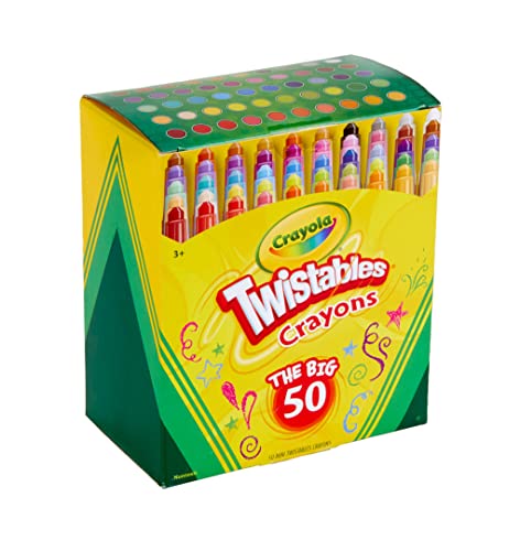 Crayola Twistable Crayons - 50 Ct, Kids Art Gifts