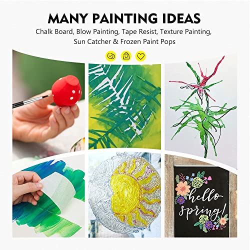 30 Colors of Washable Tempera Paint for Kids