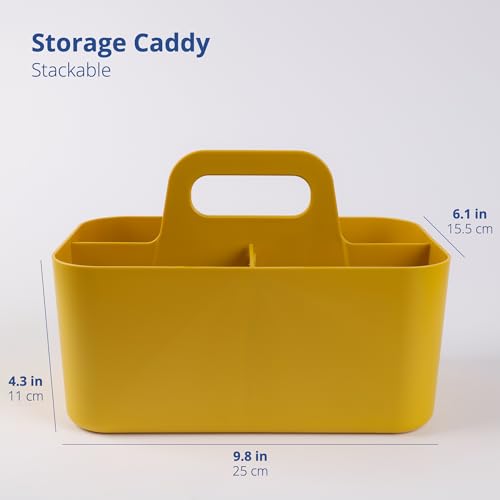 Blue Ginkgo Stackable Plastic Art Organizer Tote
