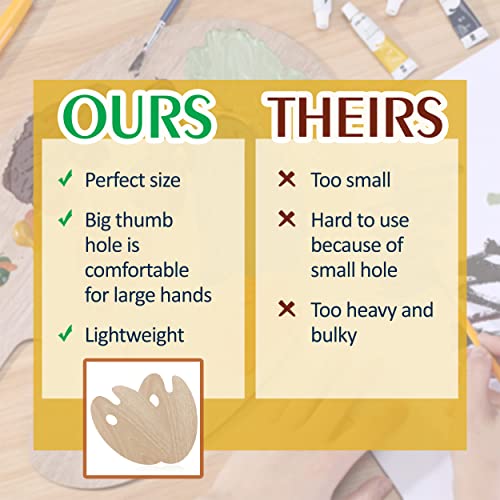 Wooden Paint Palette - 2 Pack, Artist's Choice