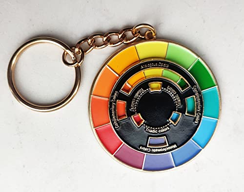 Color Wheel Enamel Brooch - Art Pin