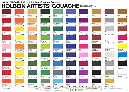 Holbein 5 primary color gouache set