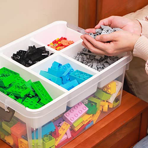 17 QT Plastic Storage Box - Craft Organizers