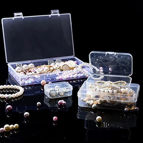 24-Pack Mixed Sizes Mini Plastic Containers for Art Supplies