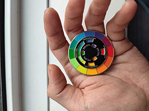 Color Wheel Enamel Pin: Move and Spin Gracefully
