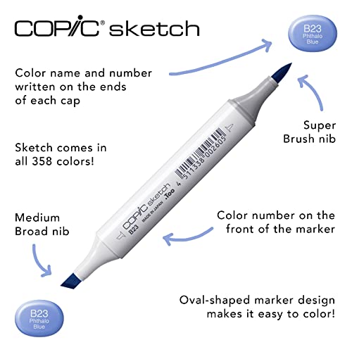 Copic Sketch Markers, 3pc Set, Color Fusion