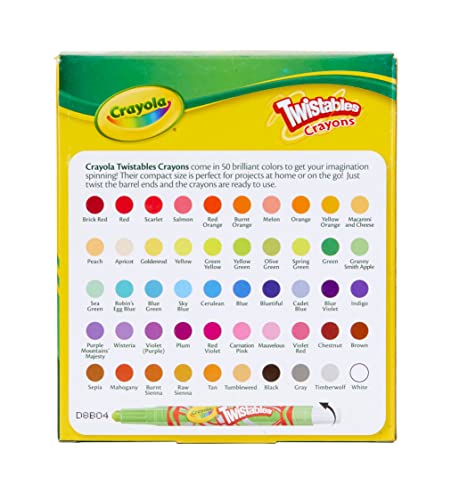 Crayola Twistable Crayons - 50 Ct, Kids Art Gifts