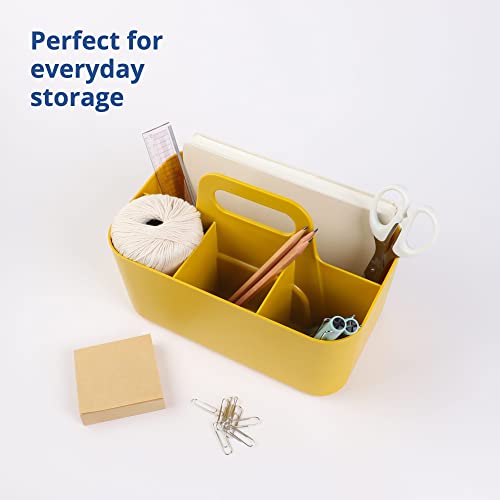 Blue Ginkgo Stackable Plastic Art Organizer Tote