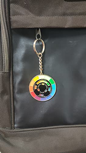 Color Wheel Enamel Brooch - Art Pin