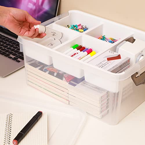 17 QT Plastic Storage Box - Craft Organizers