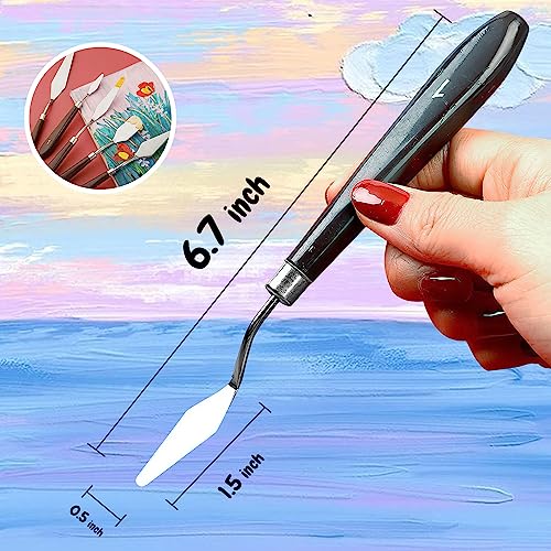 Versatile Set of Stainless Steel Painting Knives