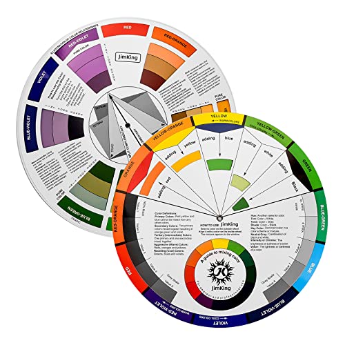 Color Wheel for Art, Makeup, Painting, Tattoo (9.25inch)