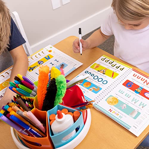 Rotating Art Supplies Organizer for Kids, Teachers, and Crafts