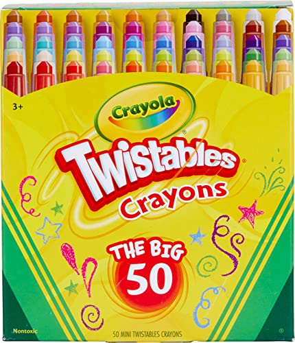 Crayola Twistable Crayons - 50 Ct, Kids Art Gifts