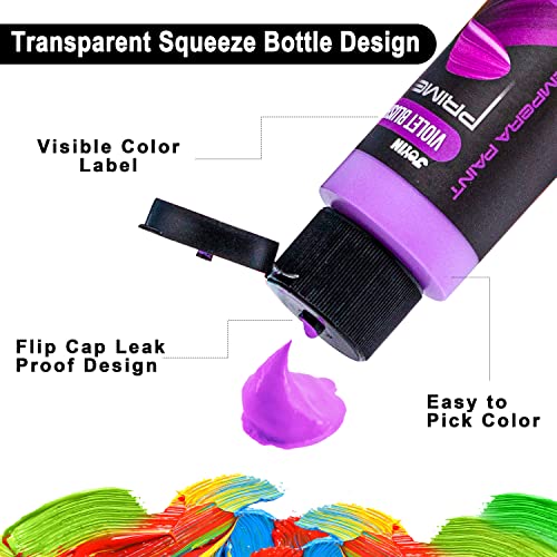 12PCS Washable Kids Tempera Paint Set with Brushes