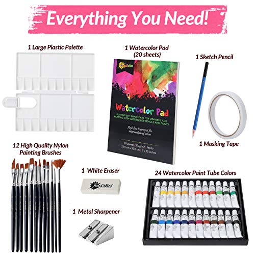 Watercolor Paint Set - Professional Watercolor Paints Kit