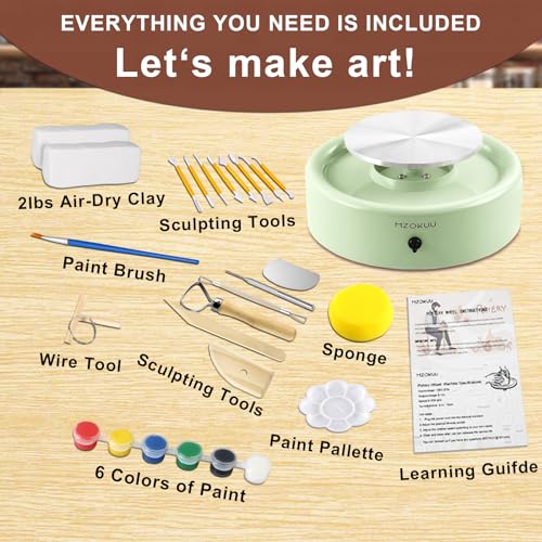 Pottery Wheel Set with Clay Tools - DIY Art Kit