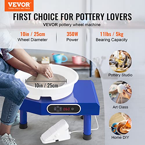 10in Ceramic Pottery Wheel with Foot Pedal