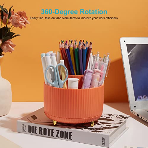 Lolocor Desk Organizer for Art Supplies - Orange