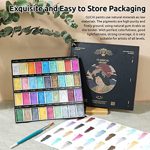 36 Classical Pearlescent Colors Watercolor Paint Set by Paul Rubens