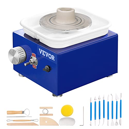 Mini Pottery Wheel with Adjustable Speed and Accessories