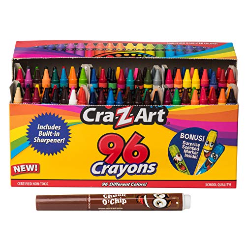 Cra-Z-Art 96 Crayons with Sharpener - Flip-Top Box
