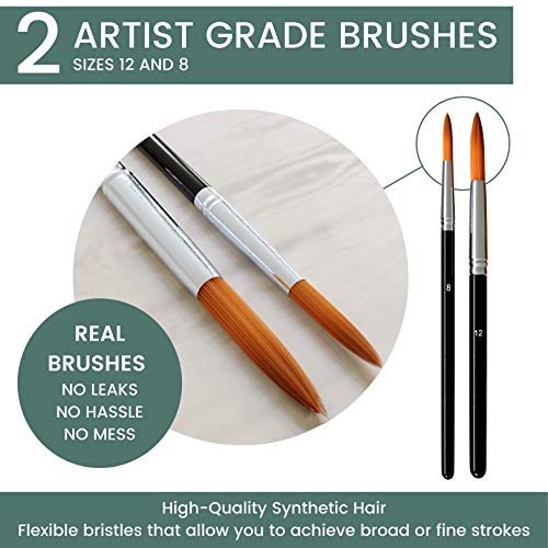 48 Premium Watercolor Paint Set with Brushes and Palette