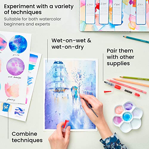 ARTEZA Watercolor Paint Set, 60 Colors - Non Toxic
