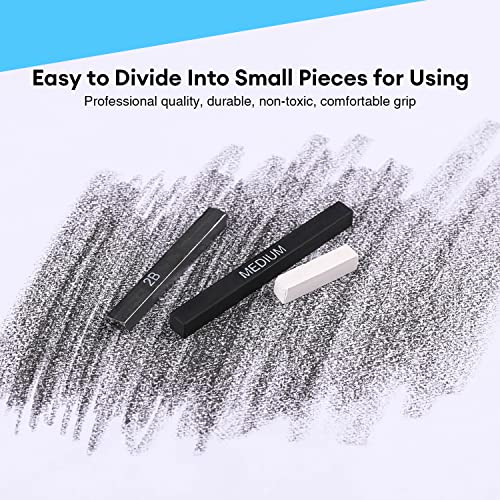 Dyvicl Graphite Charcoal Sticks - Pack of 18