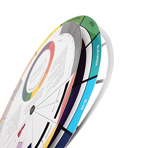 Color Wheel for Art, Makeup, Painting, Tattoo (9.25inch)