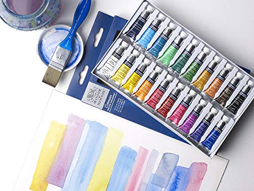 20-Color Winsor & Newton Watercolor Paint Set